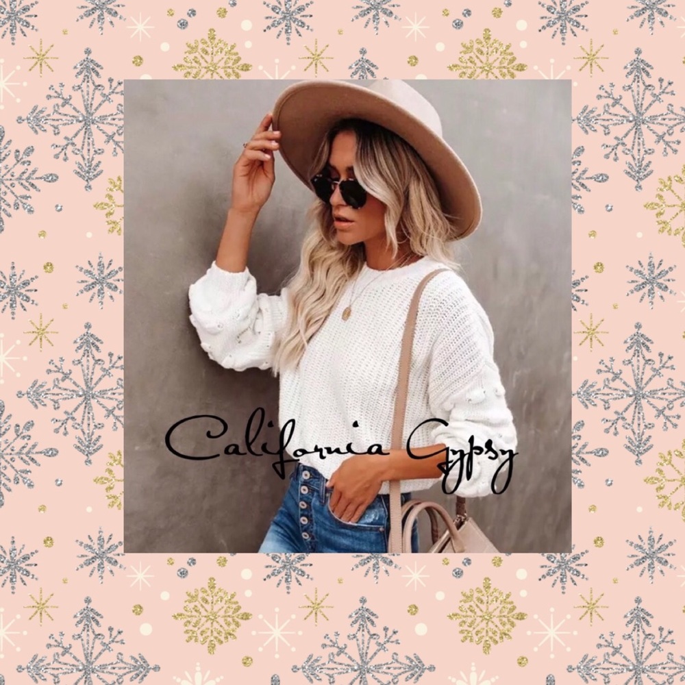 Knit Puff Knot Sweater - Picture 5 of 12